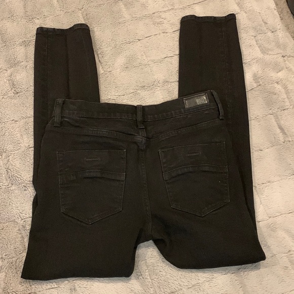 RSQ Skinny Taper Distressed Black Jeans - Picture 5 of 13